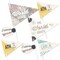 Big Dot of Happiness World Awaits - Triangle Travel Themed Party Photo Props - Pennant Flag Centerpieces - Set of 20